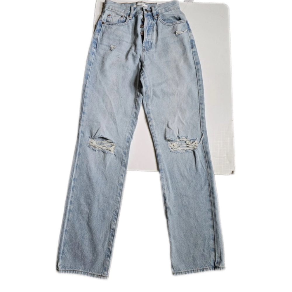 ʚ Pac-sun light indigo distressed dad jeans ɞ